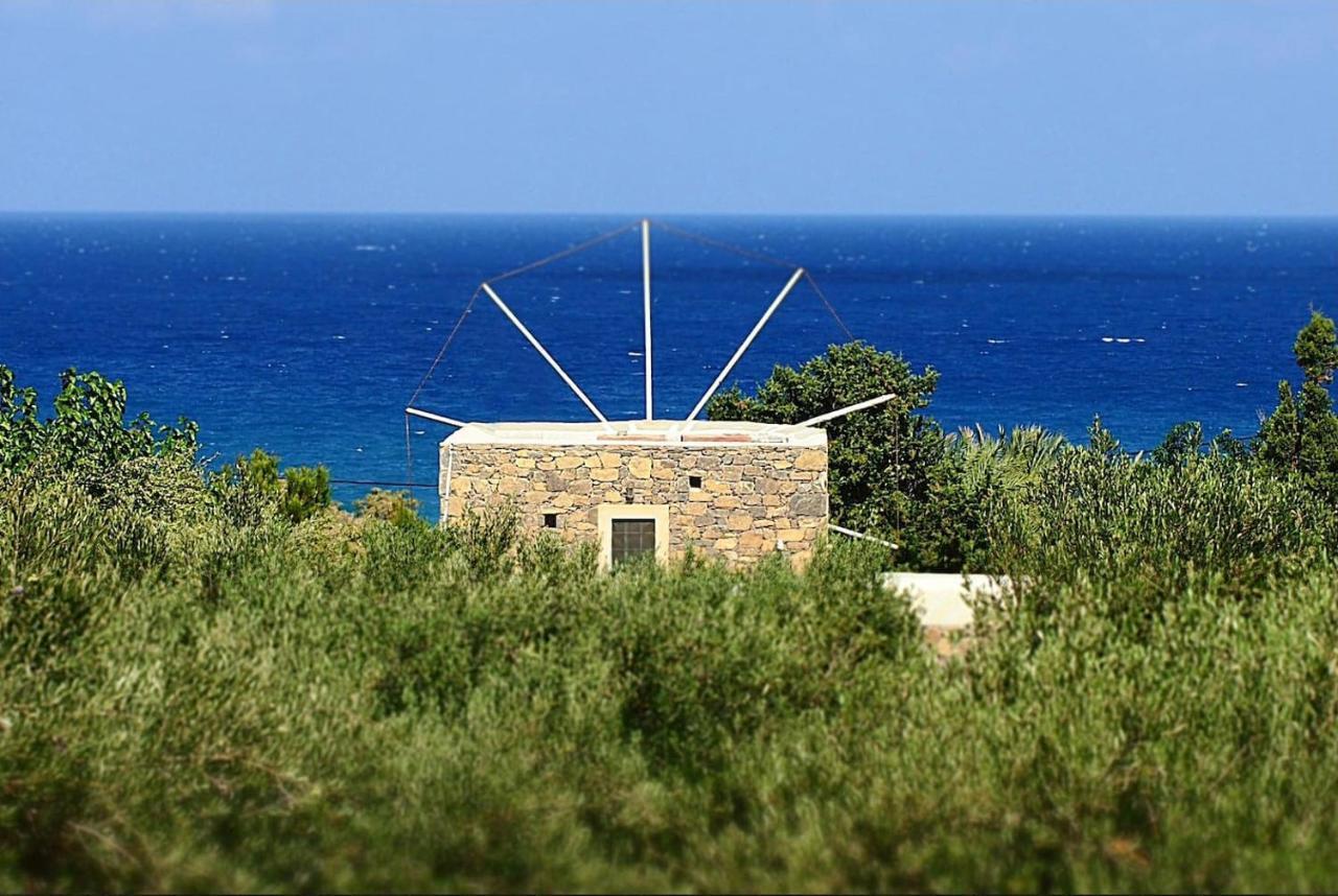 Authentic Cretan Stone Windmill Vila Sitia  Exterior foto